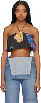 Черная графическая майка GANNI