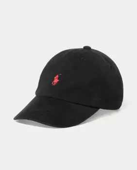 Черная хлопчатобумажная кепка для мальчика Polo Ralph Lauren