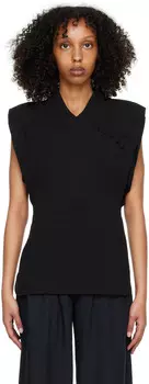 Черная хлопковая блузка Mame Kurogouchi