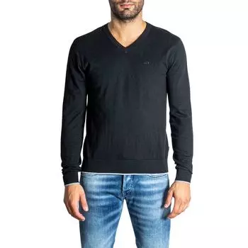 Черная хлопковая футболка Armani Exchange