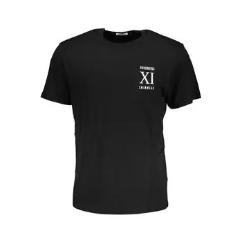 Черная хлопковая футболка Bikkembergs