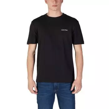 Черная хлопковая футболка Calvin Klein