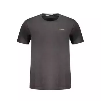 Черная хлопковая футболка Calvin Klein