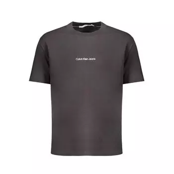 Черная хлопковая футболка Calvin Klein
