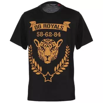 Черная хлопковая футболка Dolce & Gabbana