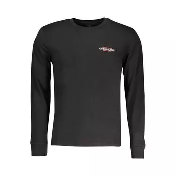 Черная хлопковая футболка Guess Shoes