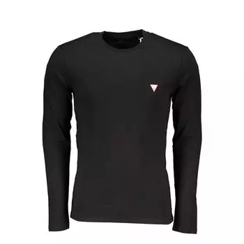 Черная хлопковая футболка Guess Shoes