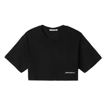 Черная хлопковая футболка HINNOMINATE, черный