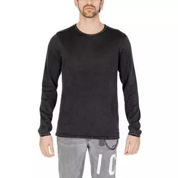 Черная хлопковая футболка Jack & Jones