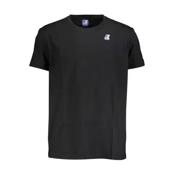 Черная хлопковая футболка K-Way