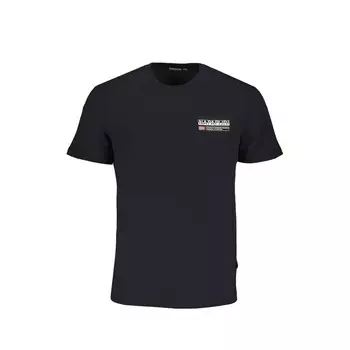 Черная хлопковая футболка Napapijri