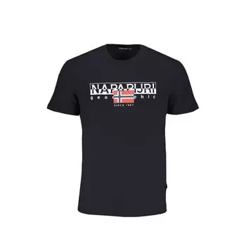 Черная хлопковая футболка Napapijri