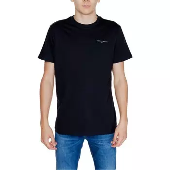Черная хлопковая футболка Rigenerato Tommy Jeans