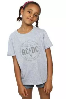 Черная хлопковая футболка Rock N Roll Damnation AC/DC, серый