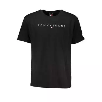 Черная хлопковая футболка Tommy Hilfiger