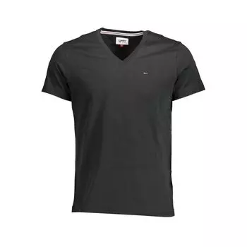 Черная хлопковая футболка Tommy Hilfiger