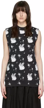 Черная хлопковая майка We11done