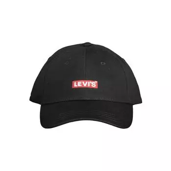 Черная хлопковая мужская кепка Levis