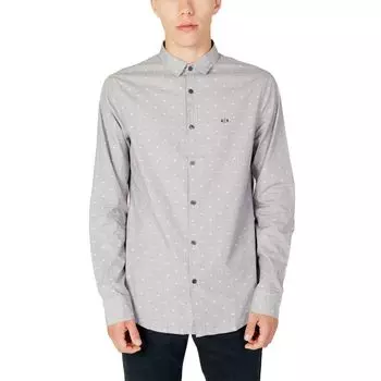 Черная хлопковая рубашка Armani Exchange