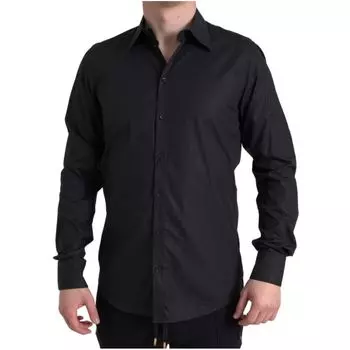 Черная хлопковая рубашка Dolce & Gabbana