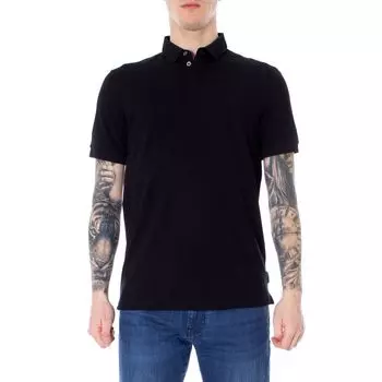 Черная хлопковая рубашка-поло Armani Exchange