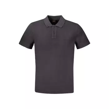 Черная хлопковая рубашка-поло Hugo Boss, черный