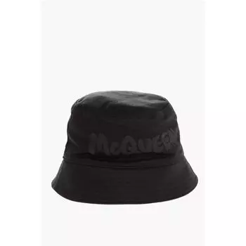 Черная хлопковая шляпа Alexander Mcqueen, Black