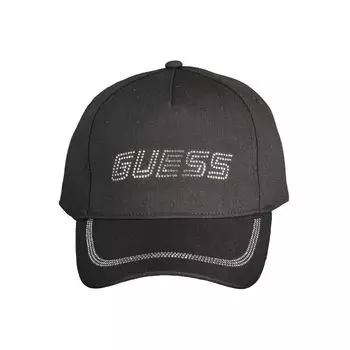 Черная хлопковая шляпа Guess Shoes