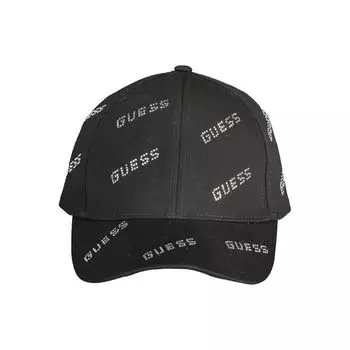 Черная хлопковая шляпа Guess Shoes