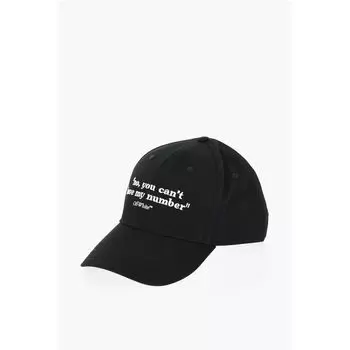 Черная хлопковая шляпа Off-White, Black