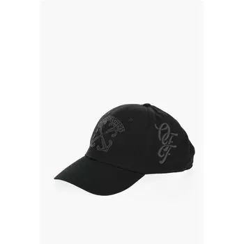 Черная хлопковая шляпа Off-White, Black