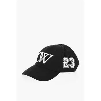 Черная хлопковая шляпа Off-White, Black