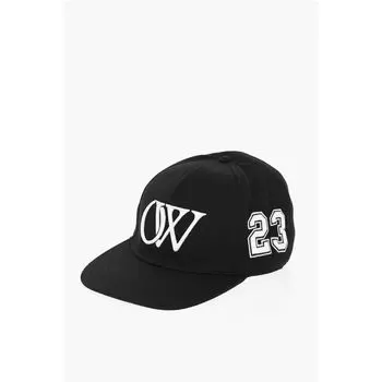 Черная хлопковая шляпа Off-White, Black