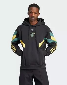 Черная худи adidas Performance Jamaica Originals
