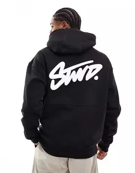 Черная худи Pull&Bear STWD