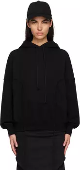 Черная худи с кулиской We11done