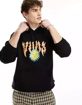 Черная худи с логотипом спереди Vans Summer