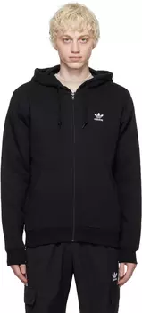Черная худи с вышивкой adidas Originals
