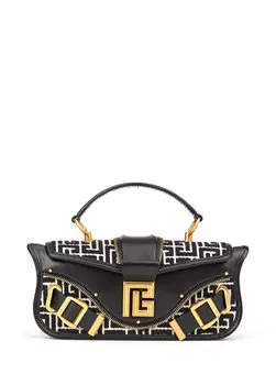 Черная и белая женская сумка через плечо blaze Balmain