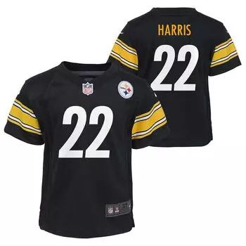 Черная игровая майка для малышей Nike Najee Harris Pittsburgh Steelers Nike