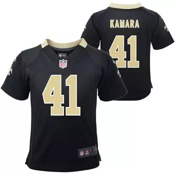 Черная игровая майка Nike Alvin Kamara для дошкольников New Orleans Saints Player Nike