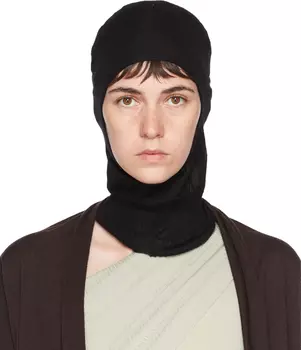 Черная кашемировая балаклава Rick Owens