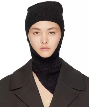 Черная катящаяся балаклава MM6 Maison Margiela