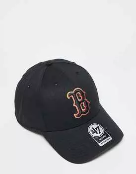Черная кепка 47 Brand Boston Red Sox