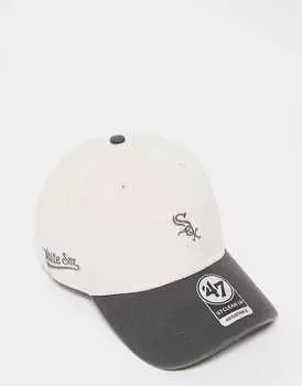 Черная кепка 47 Brand Chicago White Sox с контрастной короной