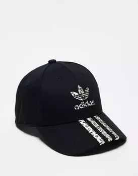 Черная кепка adidas Originals Leopard Luxe с леопардовым принтом