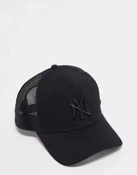 Черная кепка дальнобойщика New Era 9Forty MLB NY Yankees