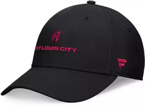 Черная кепка Flexfit для взрослых MLS St. Louis City SC Fundamental Fanatics