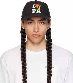 Черная кепка «I Love PA» Palm Angels