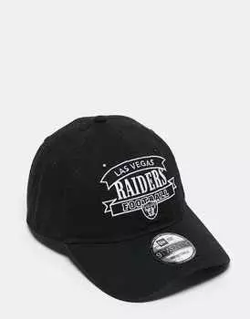 Черная кепка New Era Las Vegas Raiders 9Twenty в стиле ретро
